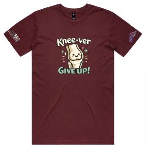Punny Tees Knee-ver Give up