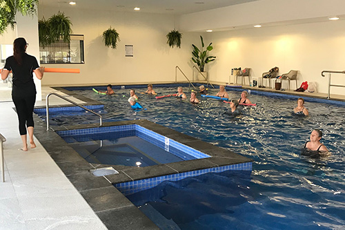 Aqua aerobic classes