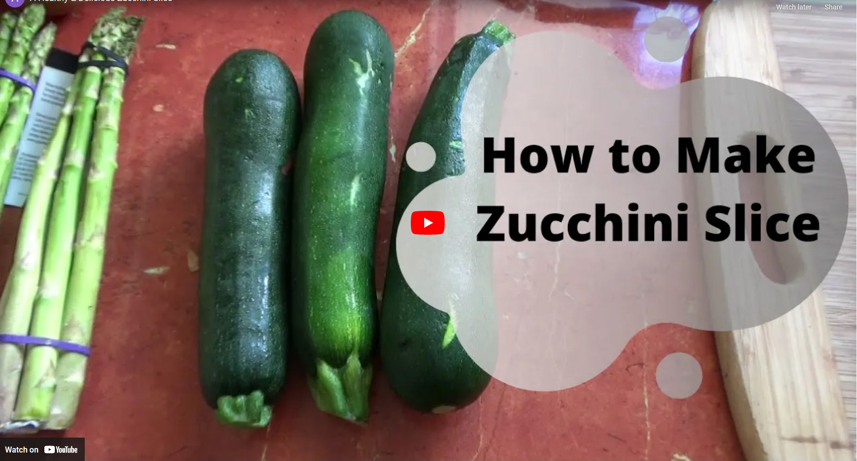 how to make a zucchini slice